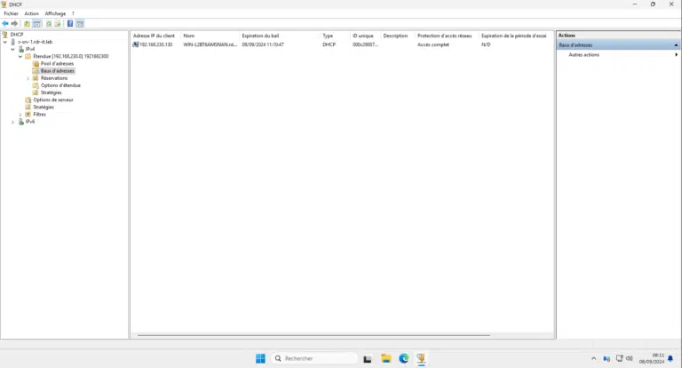 ایجاد Scope روی سرور DHCP
