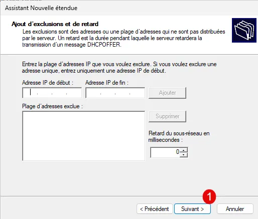ایجاد Scope روی سرور DHCP