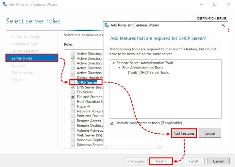 راه اندازی DHCP در ویندوز سرور 2022