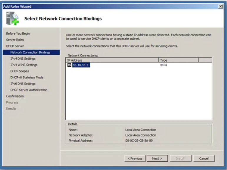 راه اندازی DHCP در ویندوز سرور 2008