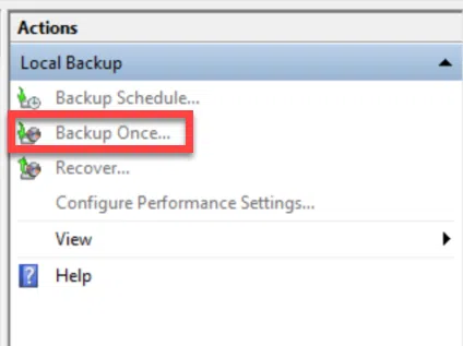 بکاپ گیری از ویندوز سرور با Windows Server Backup
