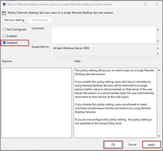 افزایش تعداد کاربران ریموت دسکتاپ با تغییر تنظیمات Group Policy