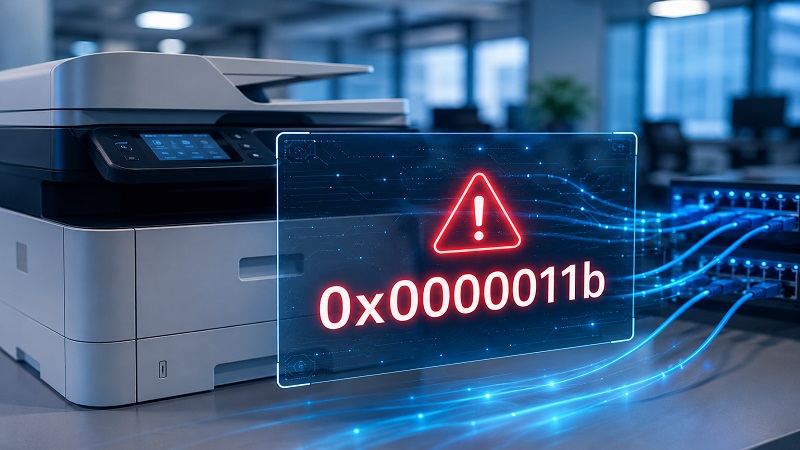 حل مشکل نصب پرینتر اشتراکی در شبکه error 0x0000011b