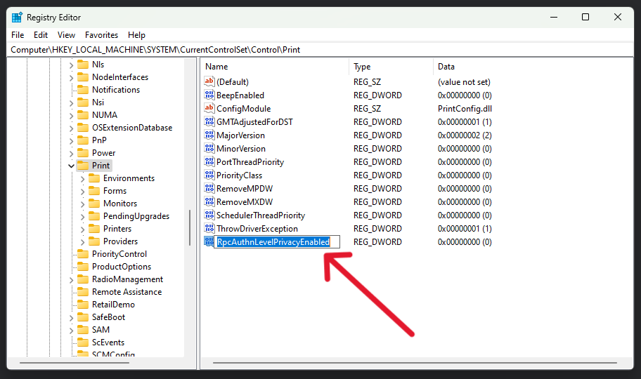 حل مشکل نصب پرینتر اشتراکی در شبکه error 0x0000011b