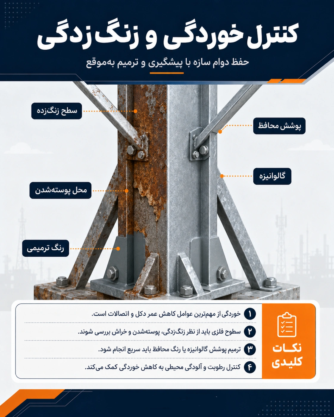 نگهداری و بازرسی دکل مهاری بر اساس استانداردهای مهندسی
