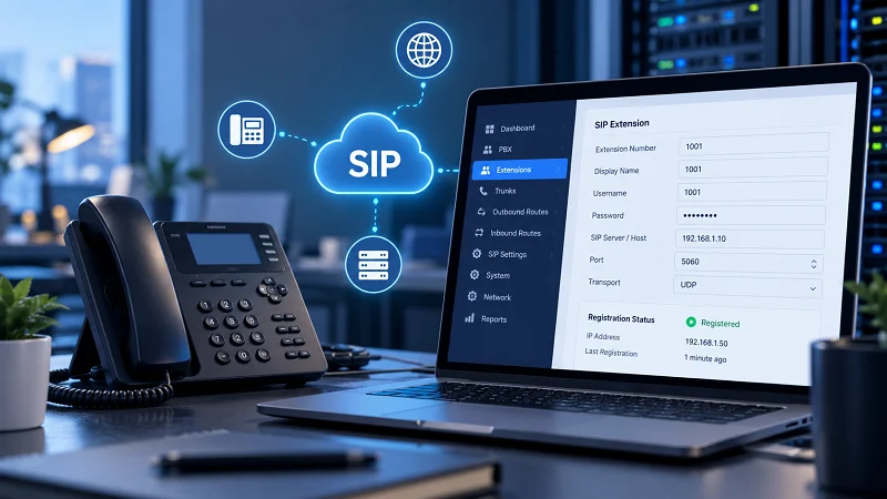 تنظیم SIP در ایزابل چگونه انجام می‌شود؟